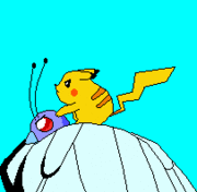 Pikachu auf Smettbo
